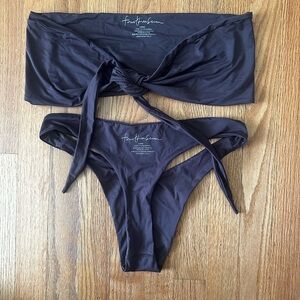 FourThreeSeven Dark Brown Bikini Set
